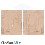 قطعات پازل چوبی 3 بعدی کلت کشی